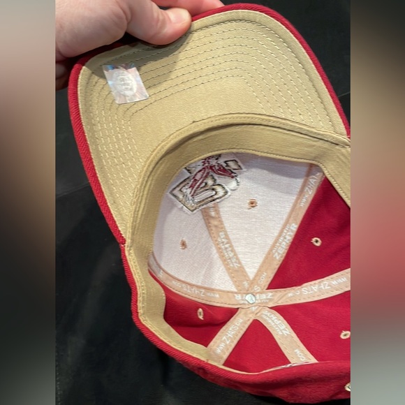 Zephyr Boston College Eagles Cap Adult Fitted 7 1/2 Red Gold Wool Outdoo… - Picture 2 of 6